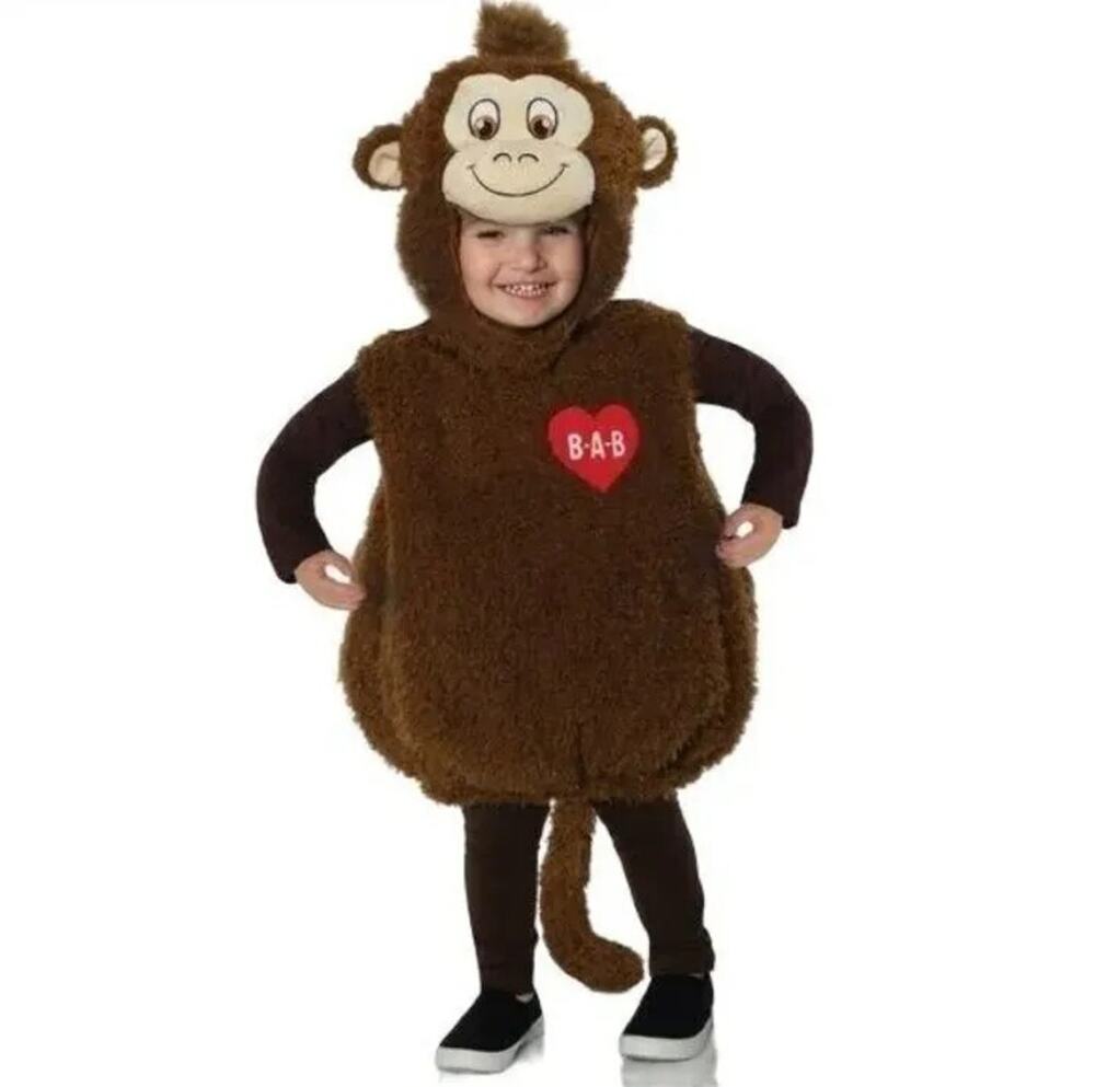 Build a bear Kid Child Baby Toddler 2pc Monkey costume With Tail 18-24 Months